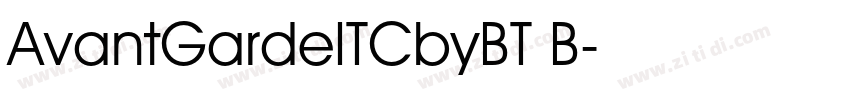 AvantGardeITCbyBT B字体转换